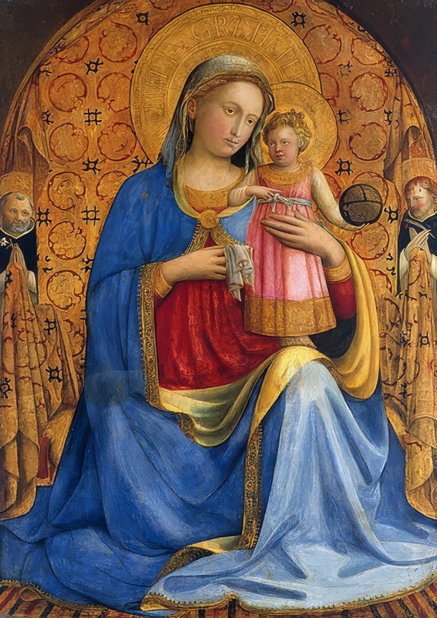 Maryja z Dzieciątkiem. Około 1433 r. autorstwa Fra Angelico