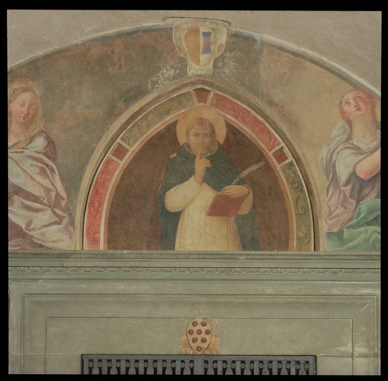 Św. Piotr Męczennik prosi o ciszę autorstwa Fra Angelico