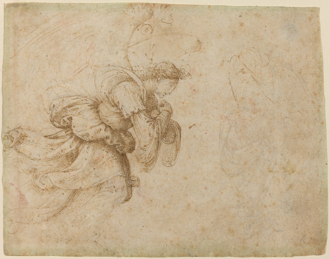 Anioł Zwiastowania [recto] autorstwa Fra Bartolommeo