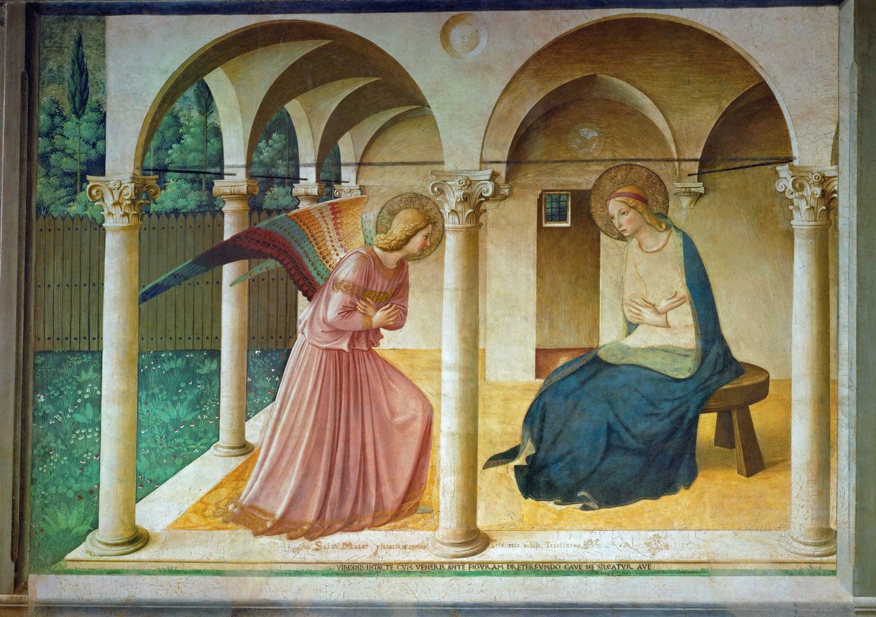 Zwiastowanie. autorstwa Fra Giovanni Angelico da Fiesole
