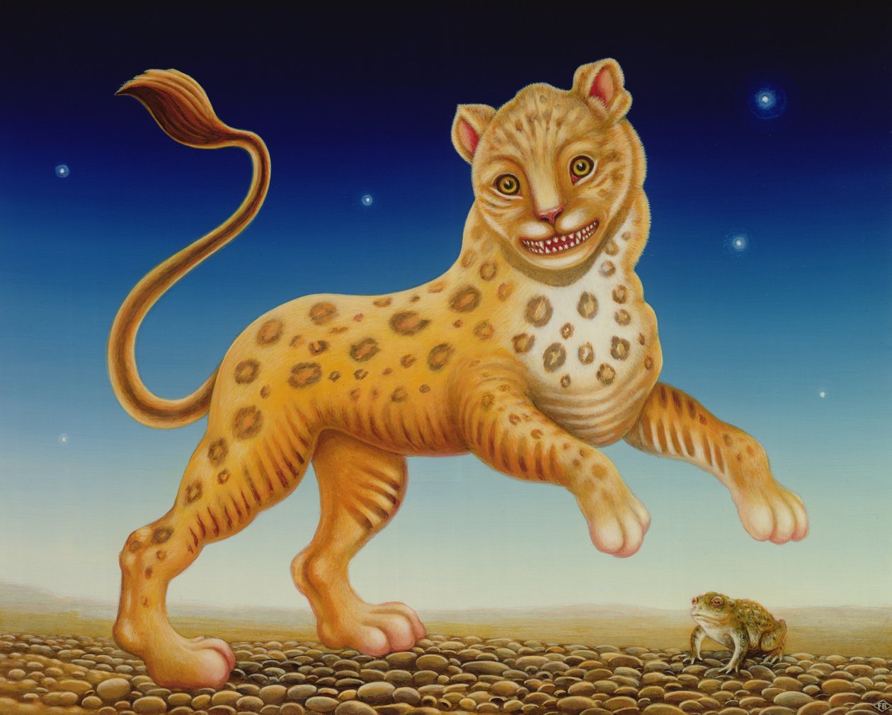 Pantera, 2004 (olej i tempera na panelu) autorstwa Frances Broomfield