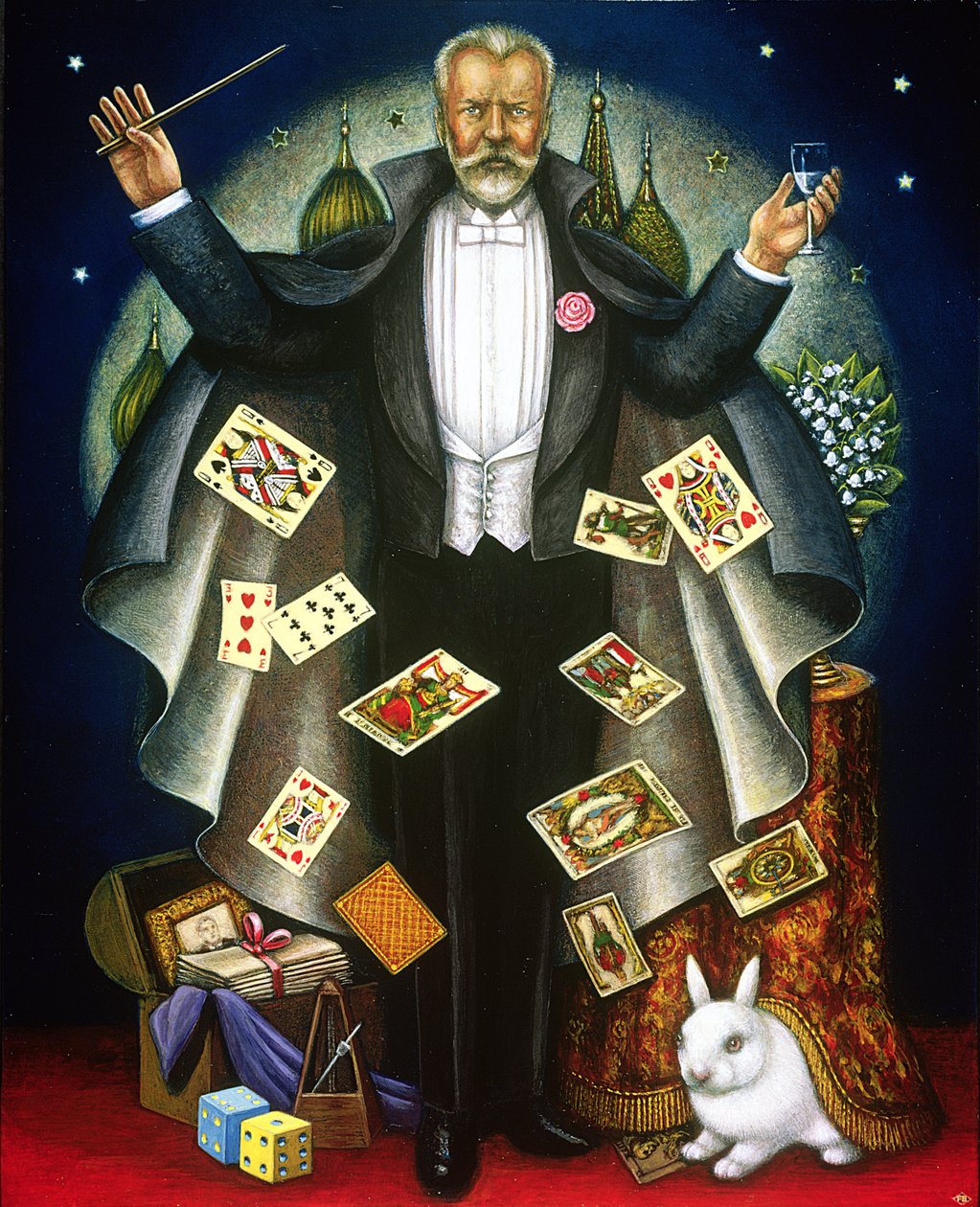 Czajkowski (1840-93) 2004 (olej i tempera na panelu) autorstwa Frances Broomfield