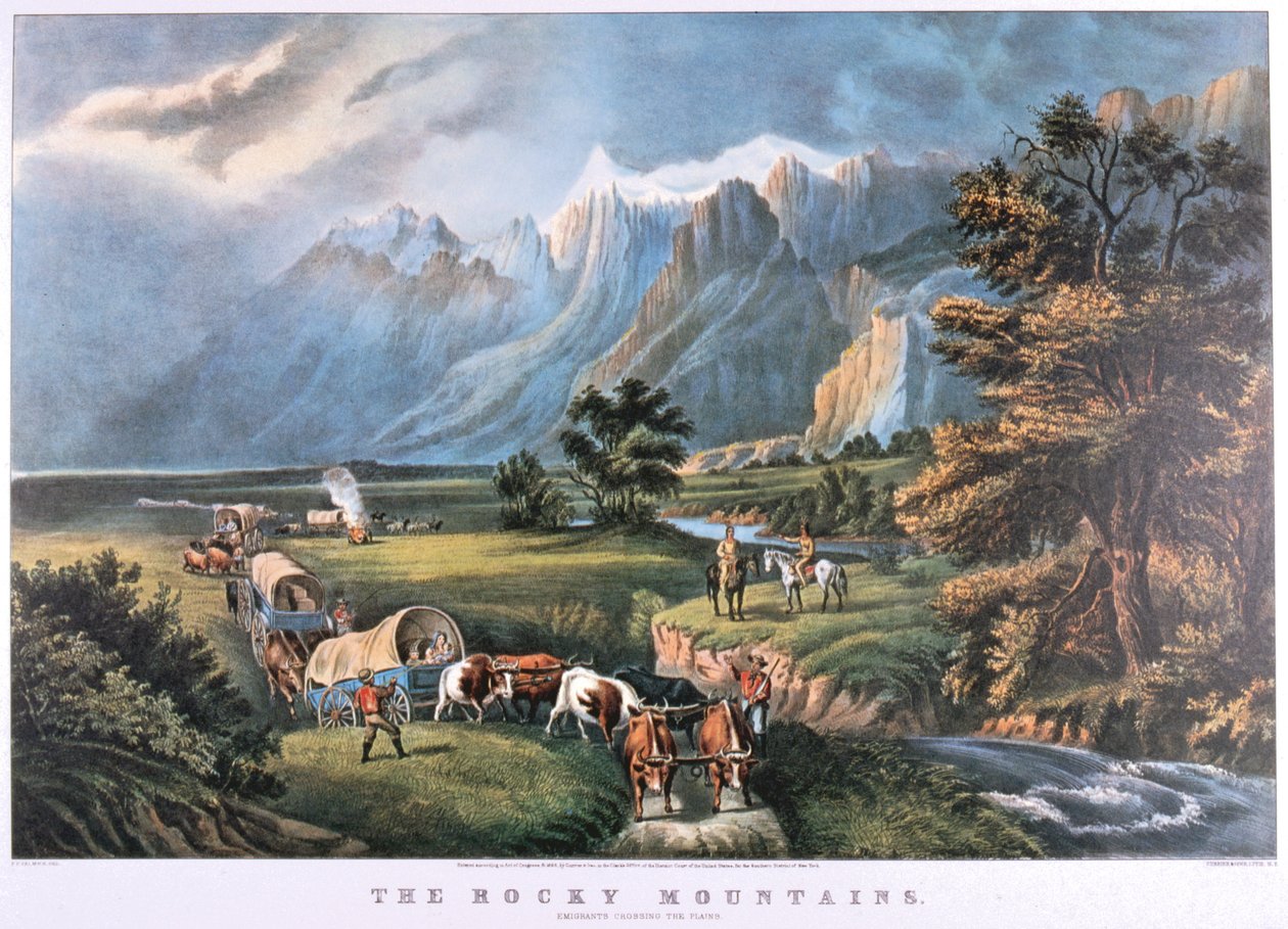 Góry Skaliste, ok. 1834–1876 r. autorstwa Frances Flora Bond Palmer