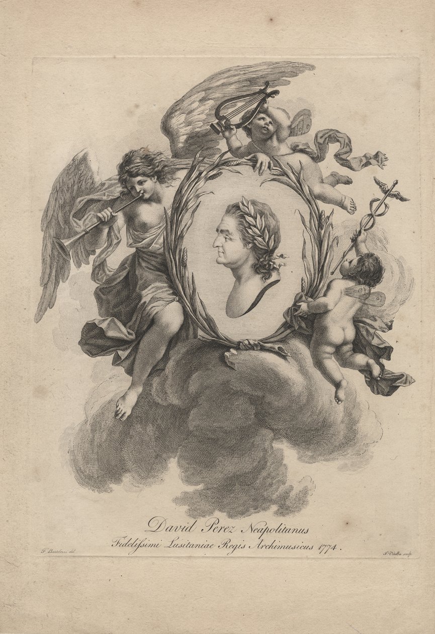 David Perez Neapolitanus, ryty przez Giovanniego Vitalbę (1738-c.92), 1774 autorstwa Francesco Bartolozzi