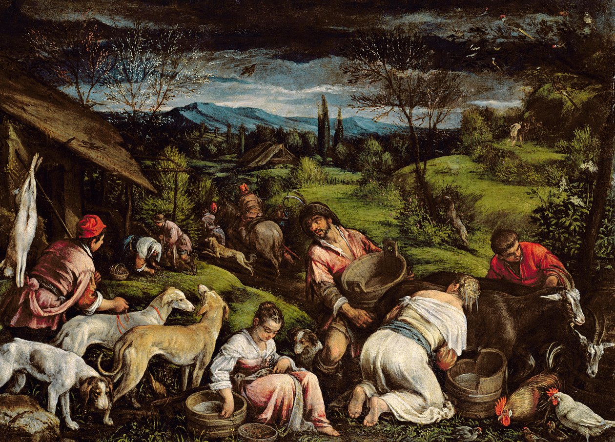 Wiosna, 1576 autorstwa Francesco Bassano