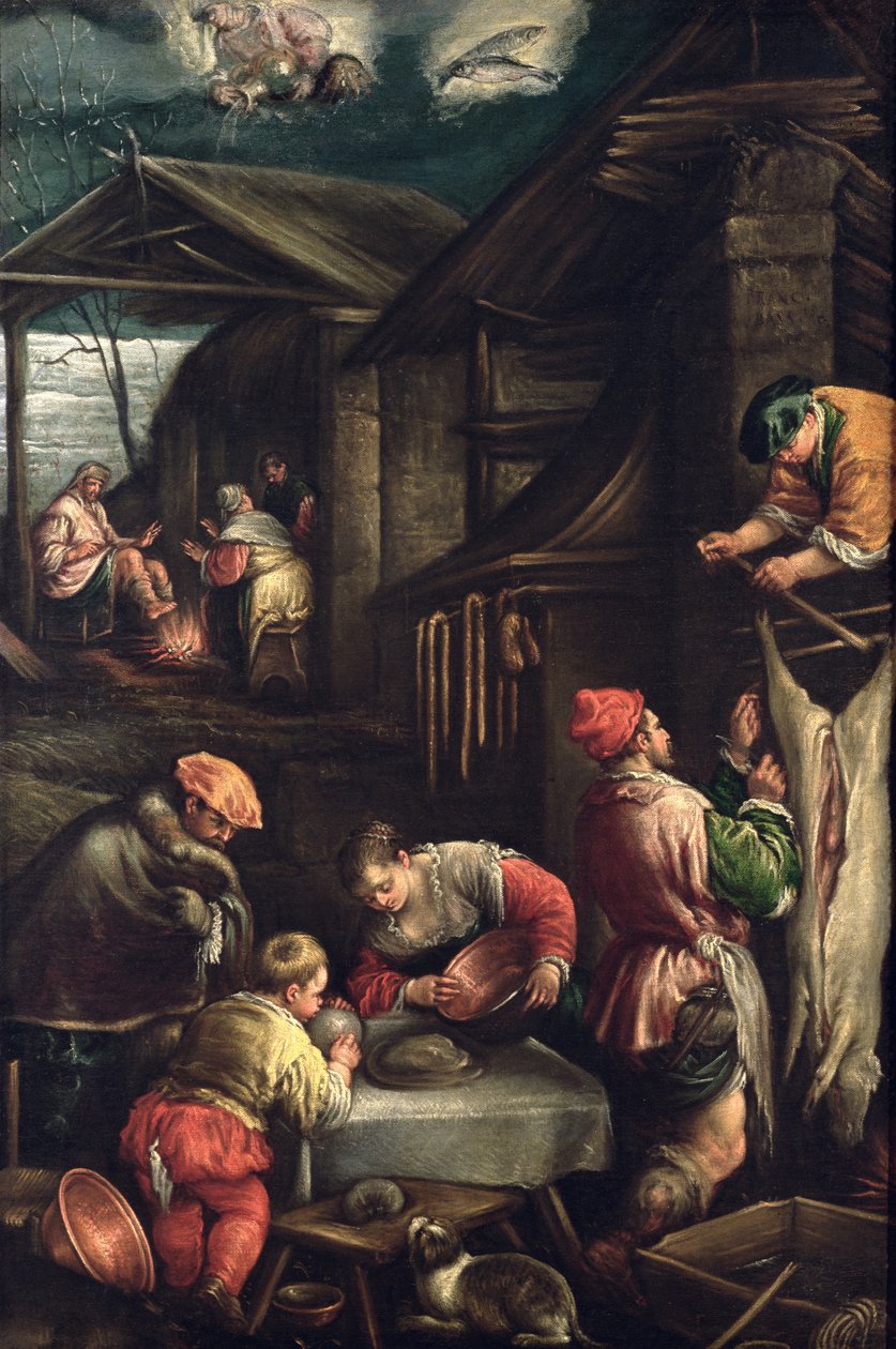 Zima (Rzeźnik) ok.1580 autorstwa Francesco Bassano