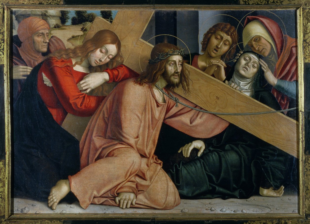 Chrystus upada pod krzyżem autorstwa Francesco Bonsignori