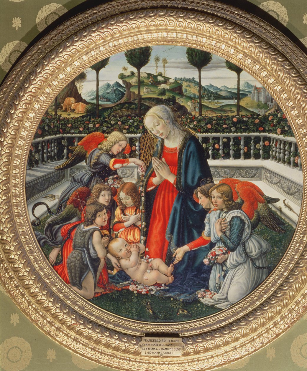 Adoracja Dzieciątka Jezus autorstwa Francesco Botticini