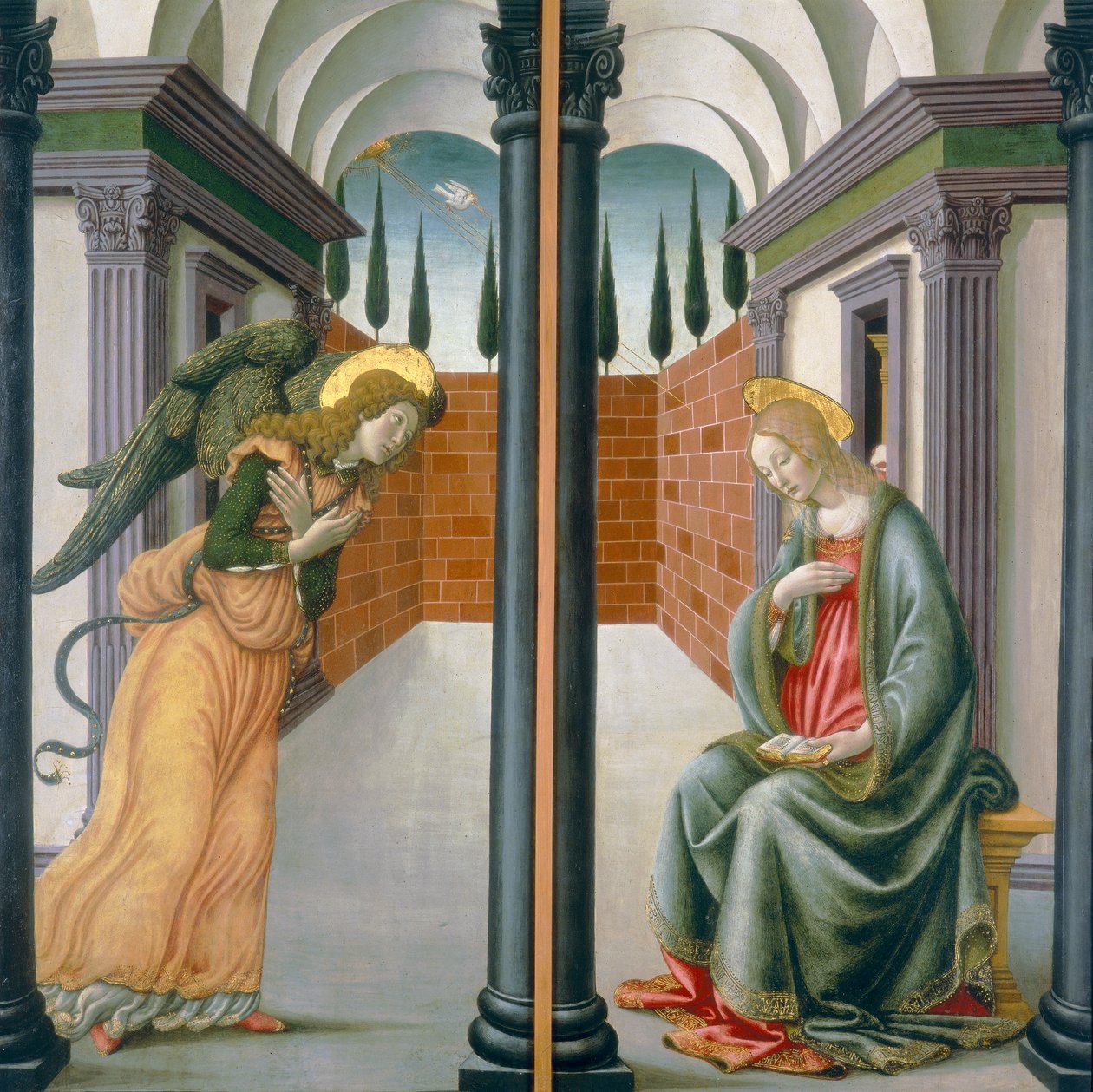 zwiastowanie autorstwa Francesco Botticini