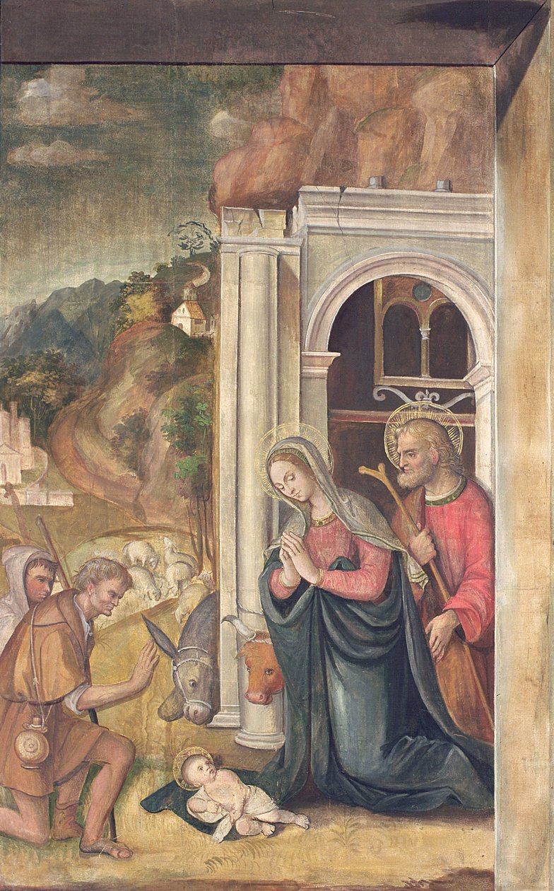 Adoracja pasterzy, 1517 autorstwa Francesco Casella