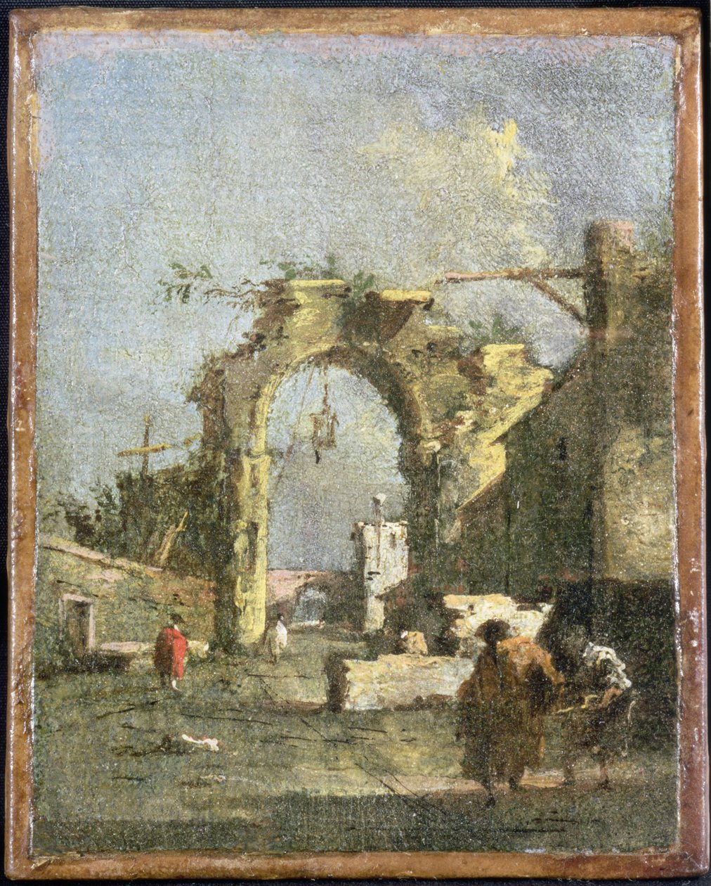A Capriccio - Ruiny, XVIII wiek autorstwa Francesco Guardi