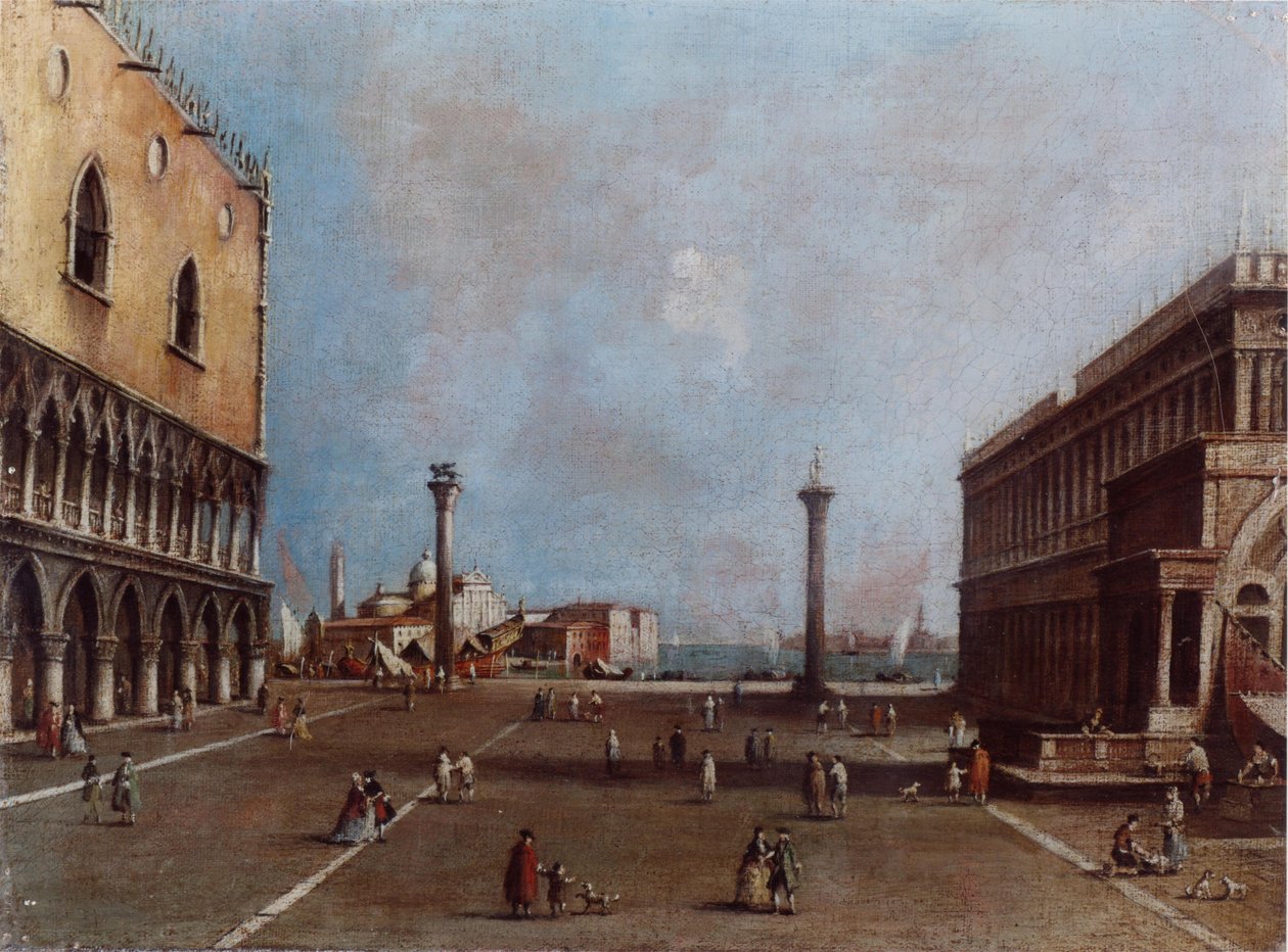 Piazzetta w stronę wyspy San Giorgio autorstwa Francesco Guardi