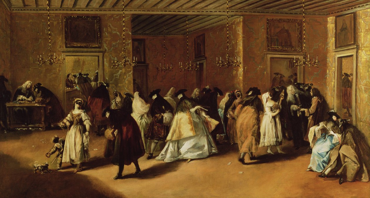 Zamaskowane spotkanie autorstwa Francesco Guardi
