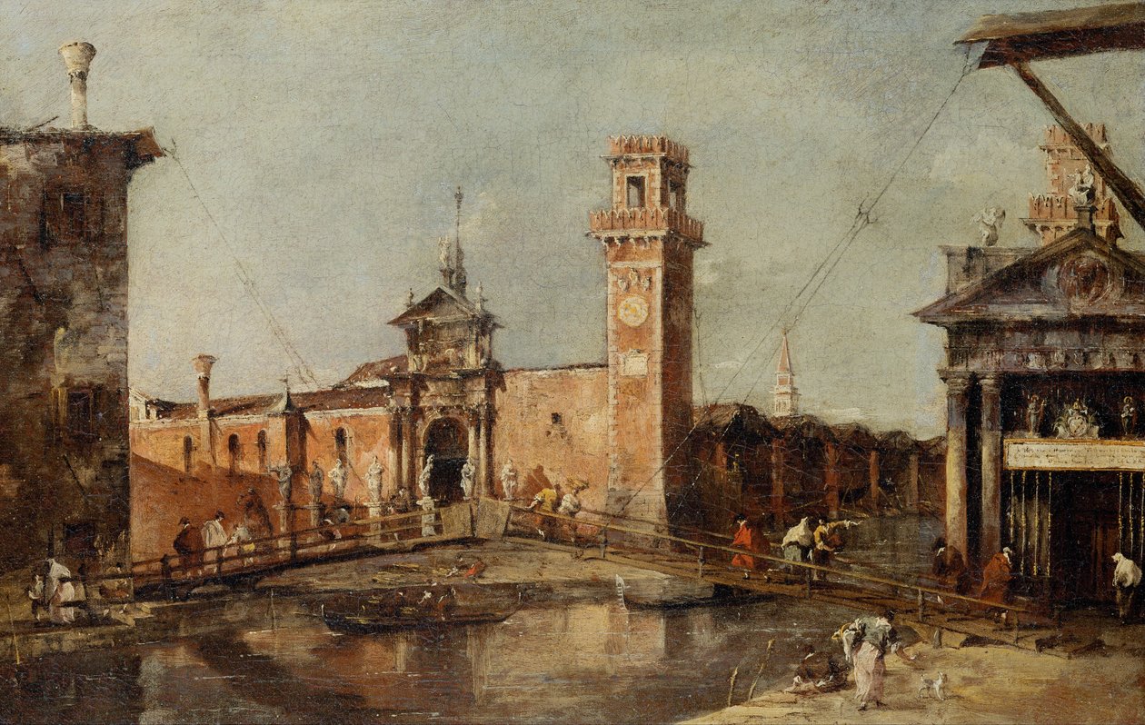 Wejście do Arsenału w Wenecji autorstwa Francesco Guardi