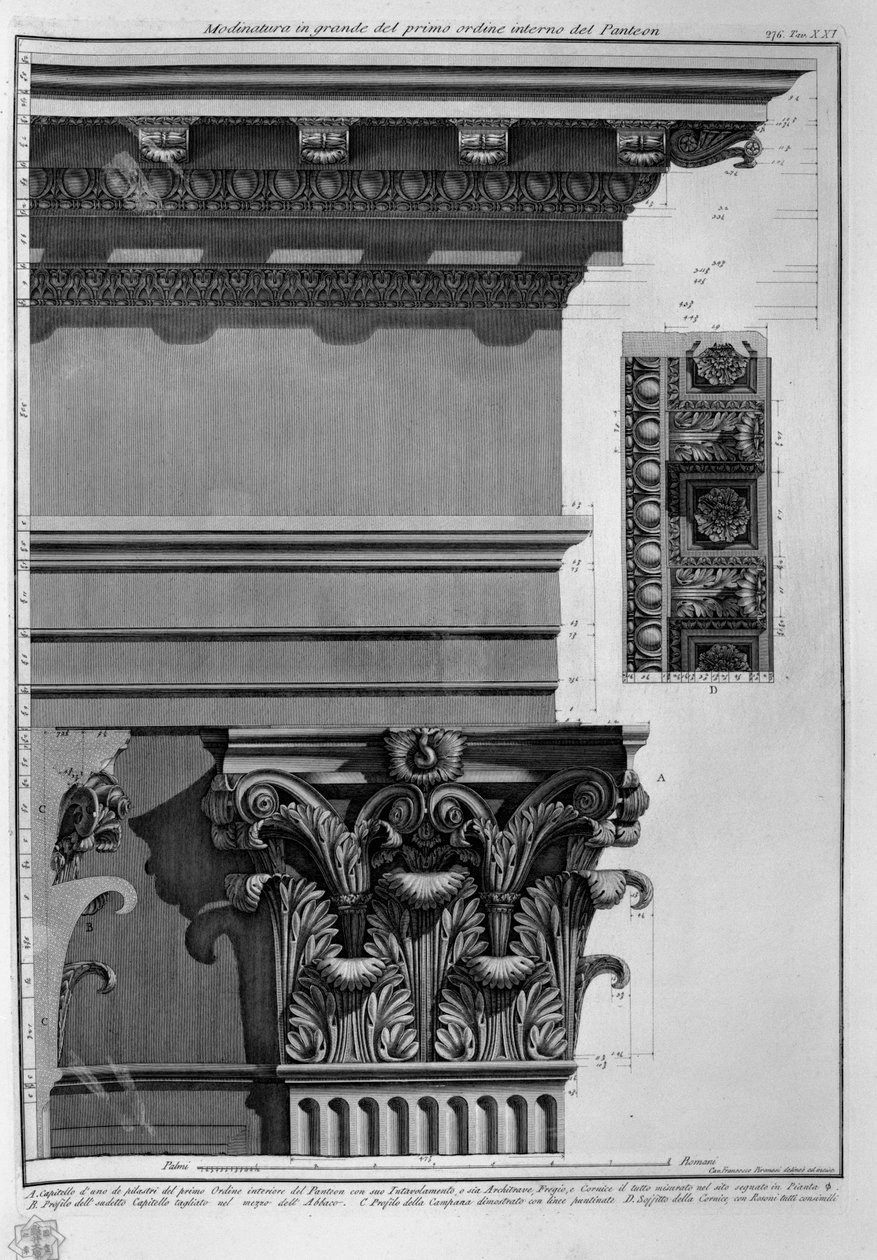 Panteon, tav. XXI autorstwa Francesco Piranesi