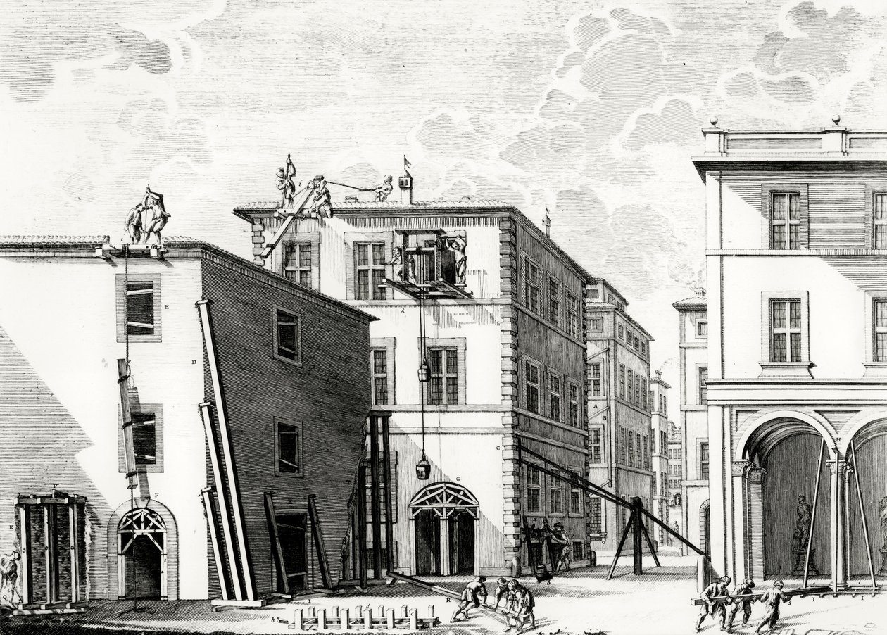 Prace budowlane, ryt. M. Schedl autorstwa Francesco Rostagni