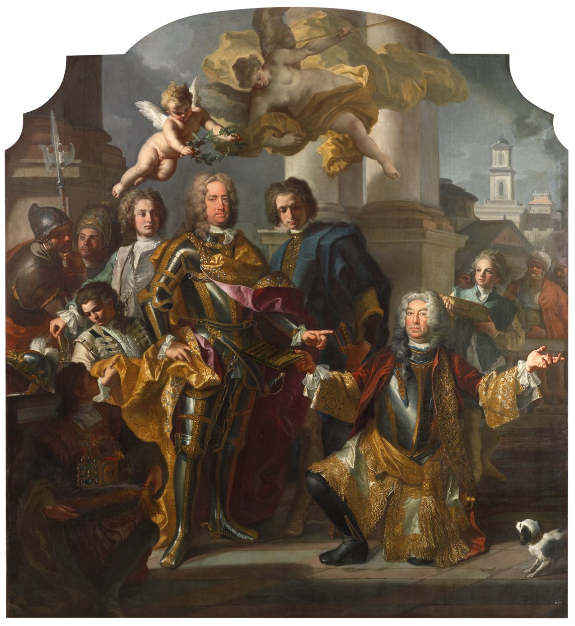 Cesarz Karol VI i Gundacker, hrabia Althann autorstwa Francesco Solimena