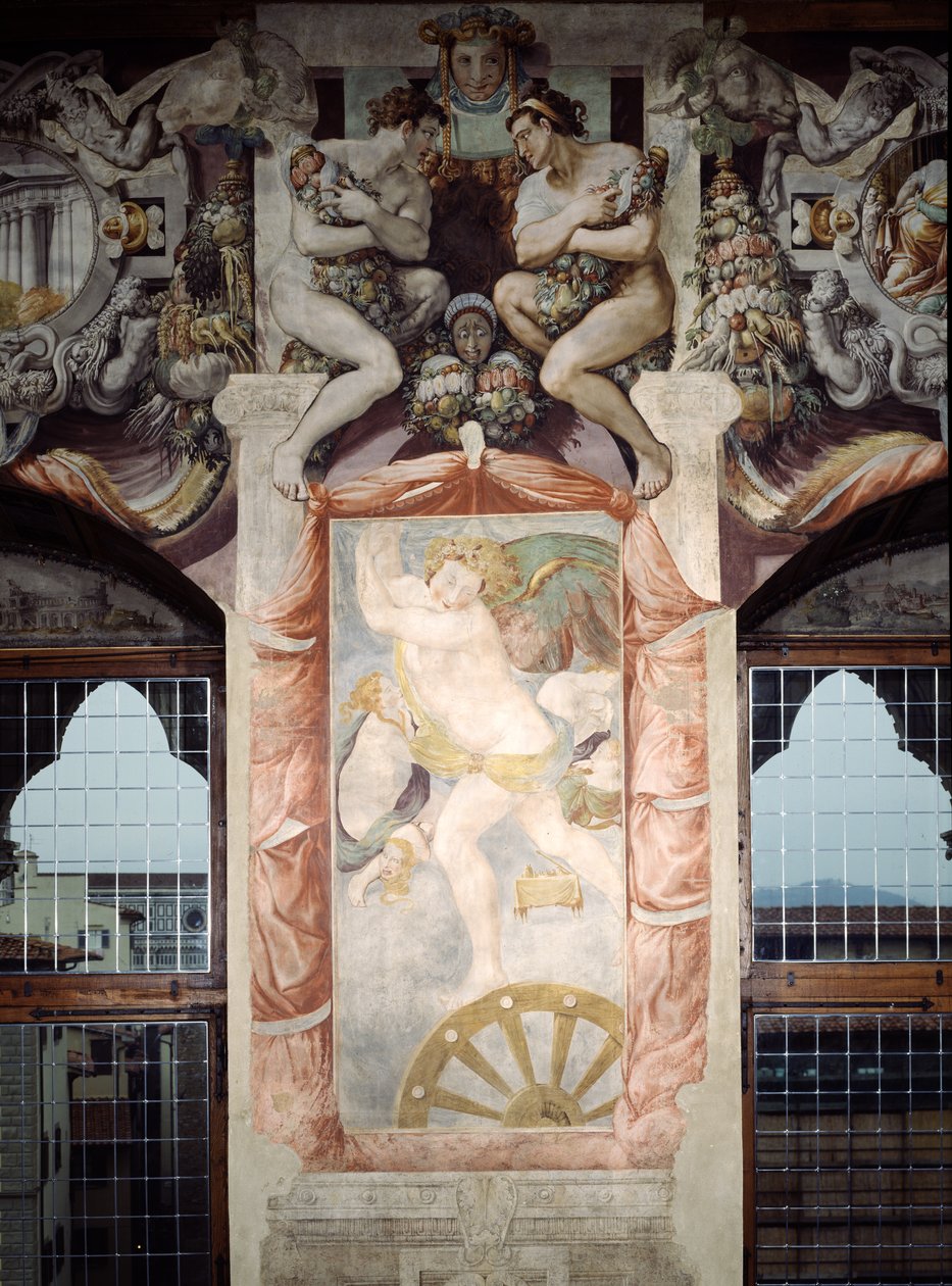 Fortuna, z sali audiencyjnej, 1545 autorstwa Francesco de Rossi Salviati Cecchino