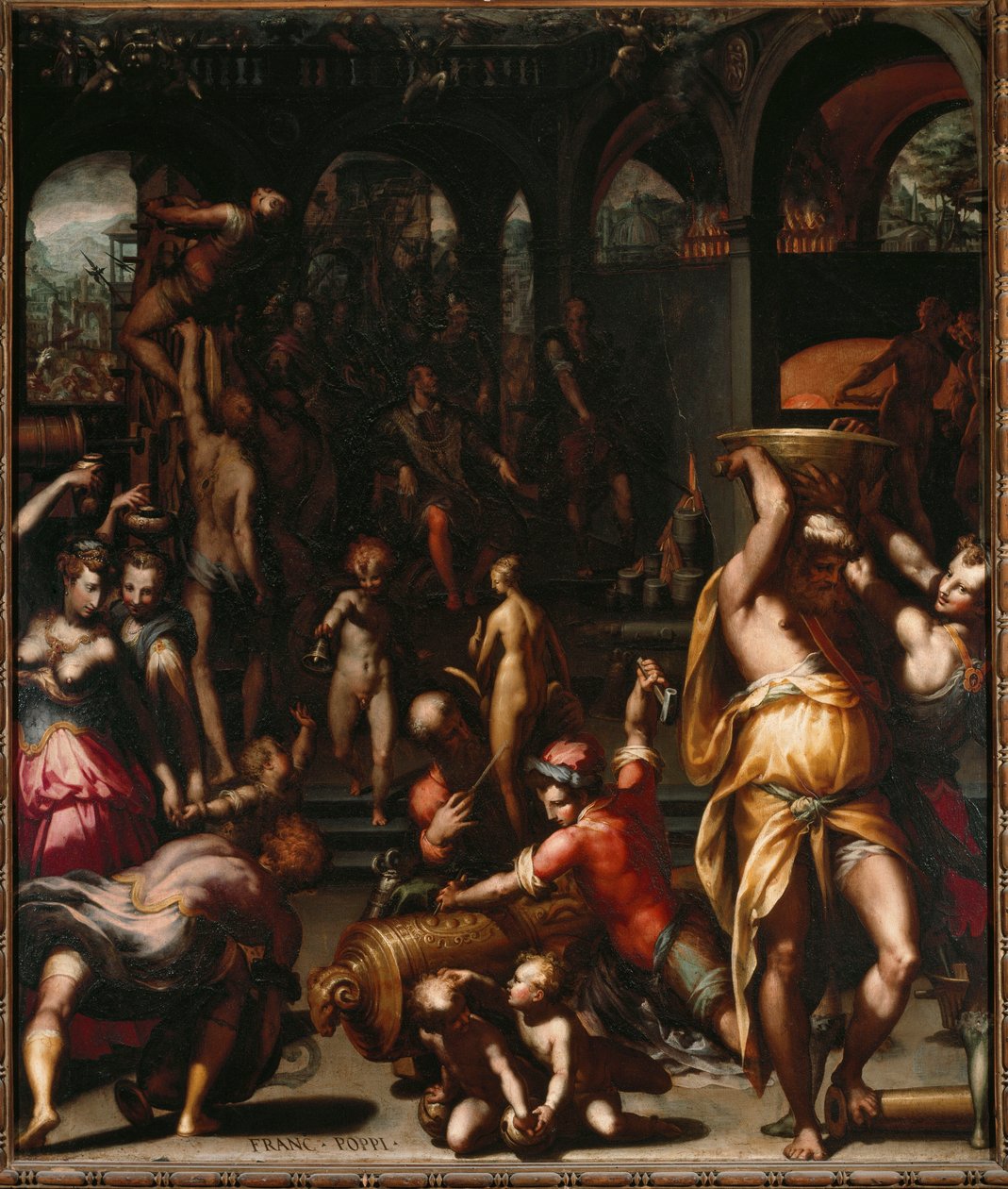 Odlewnia brązu (malarstwo autorstwa Francesco Morandini