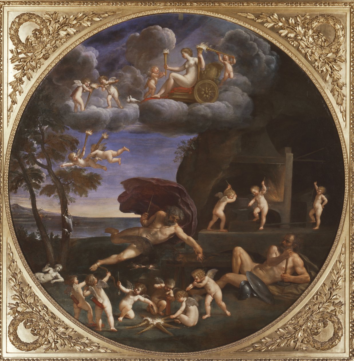 Żywioł ognia, 1625-28 autorstwa Francesco Albani