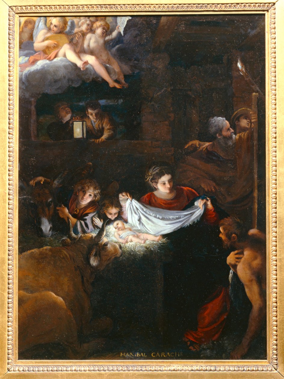 La Nativite - Szopka ... autorstwa Francesco Albani