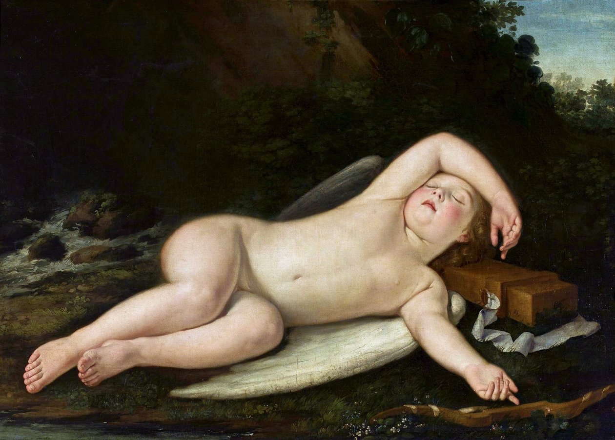 Śpiący Eros autorstwa Francesco Albani