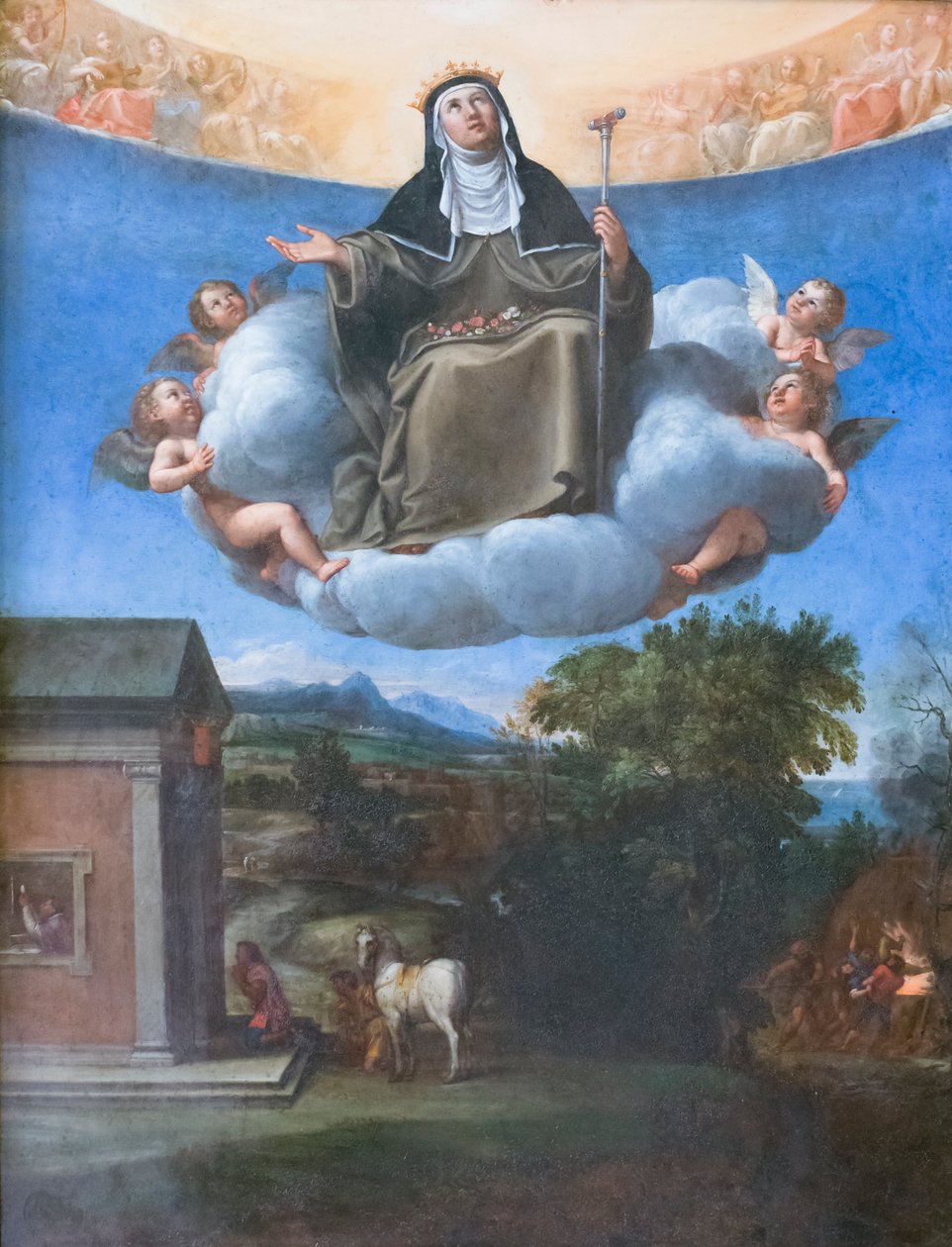 Św. Elżbieta w chwale autorstwa Francesco Albani