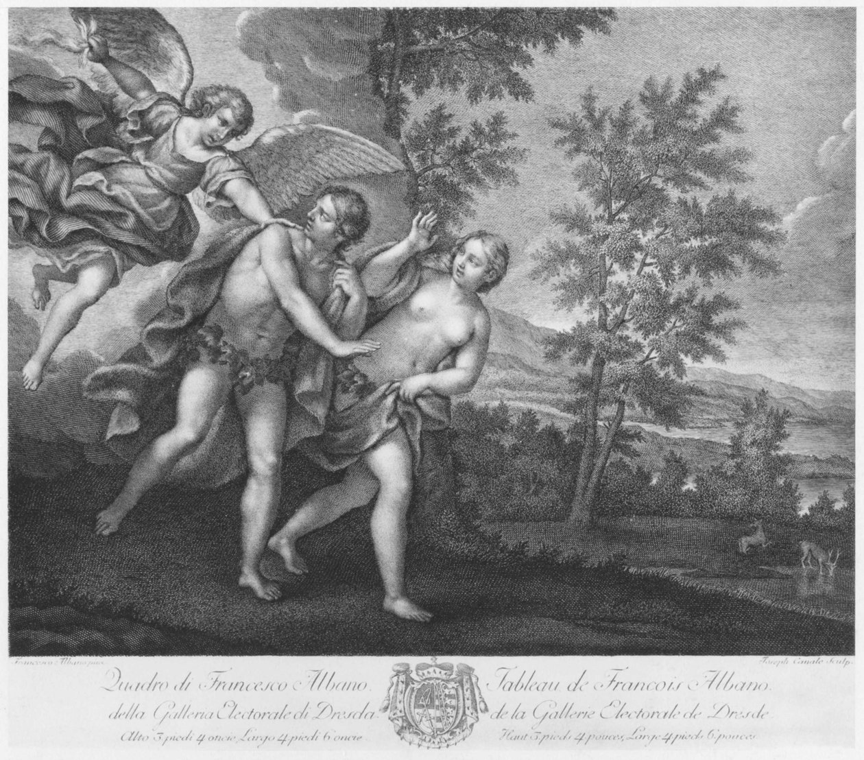 Wygnanie z raju autorstwa Francesco Albani