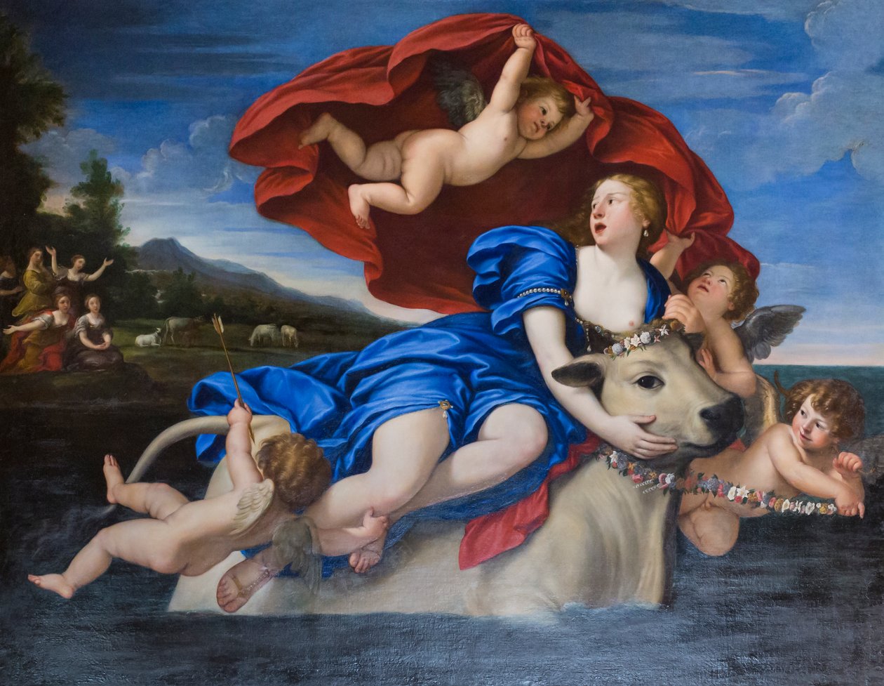 Porwanie Europy autorstwa Francesco Albani