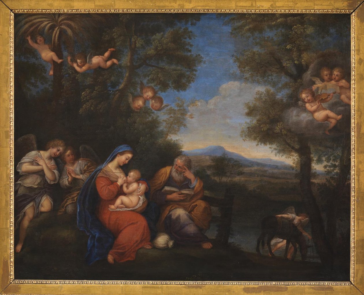 Reszta w ucieczce do Egiptu autorstwa Francesco Albani