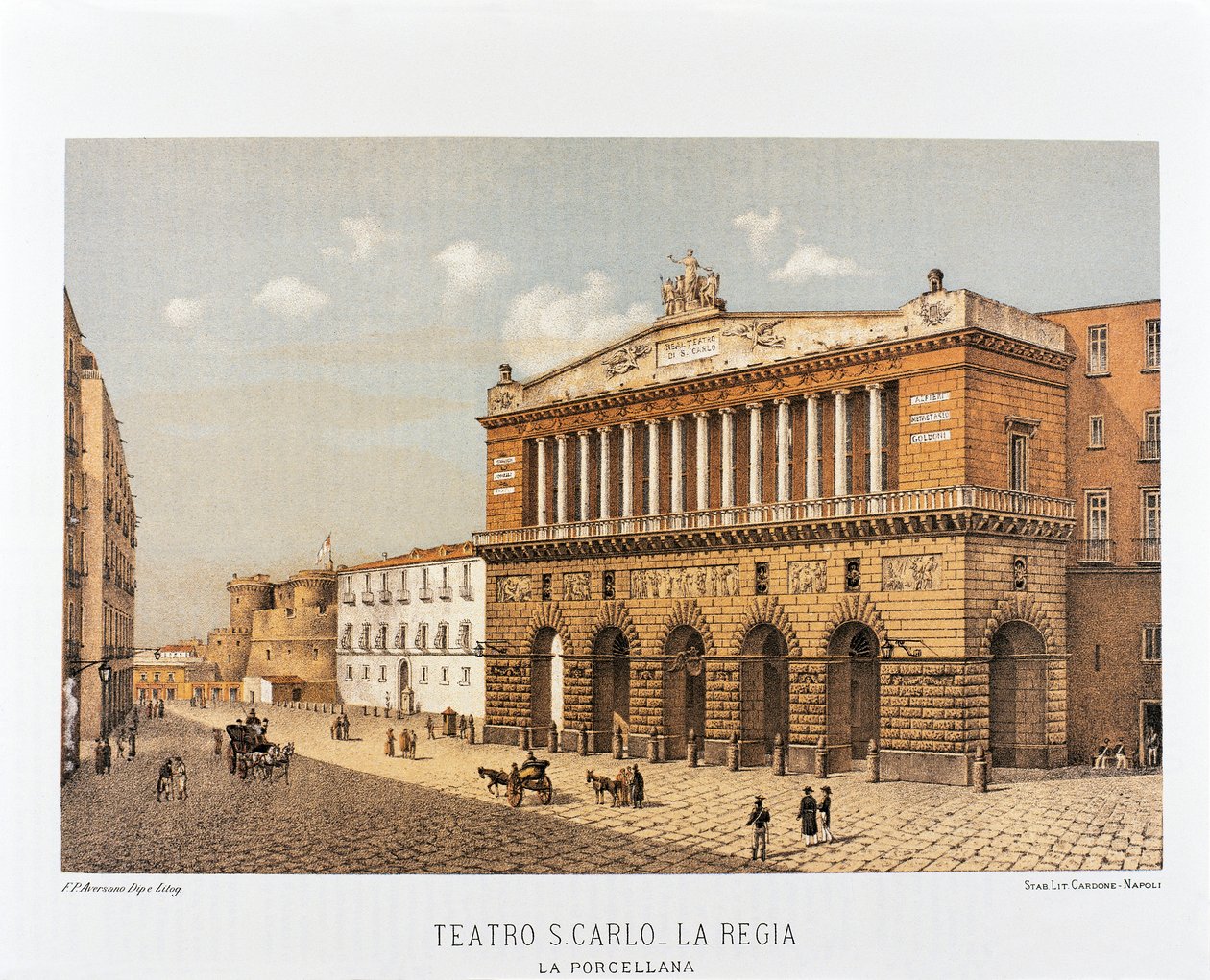 Włochy, Neapol, Teatr San Carlo autorstwa Francesco Aversano