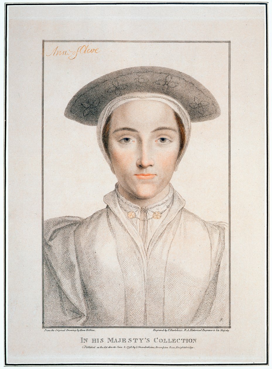 Anna z Kleve, 1539, 1796 autorstwa Francesco Bartolozzi