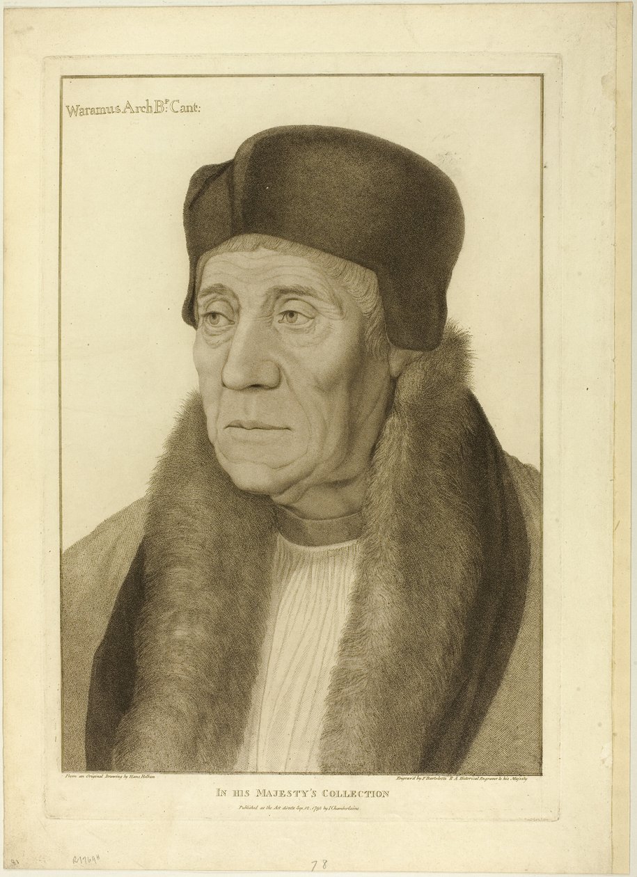 Arcybiskup Warham autorstwa Francesco Bartolozzi