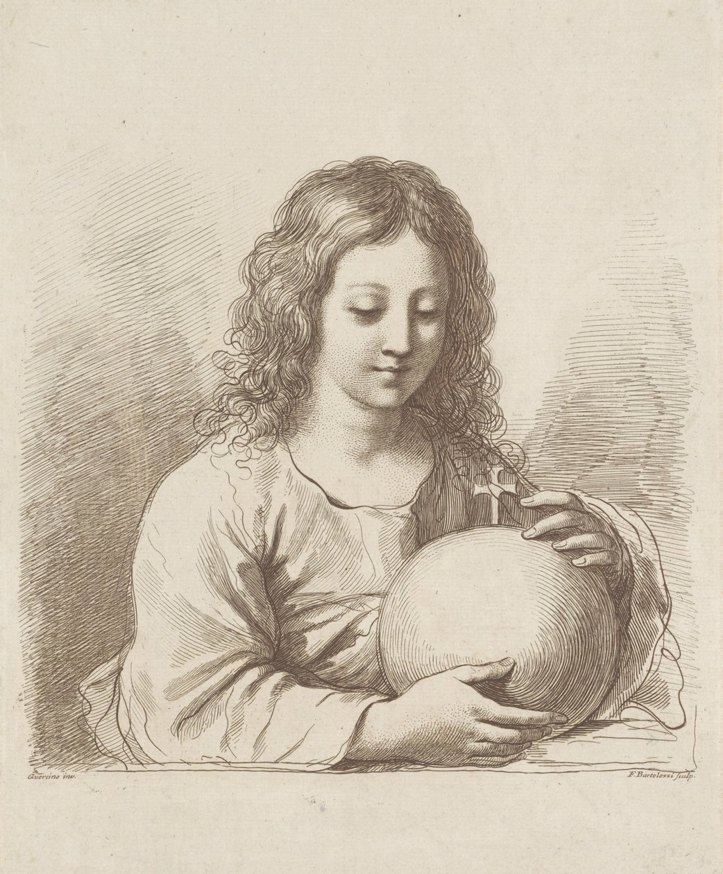 Chrystus z kulą ziemską autorstwa Francesco Bartolozzi