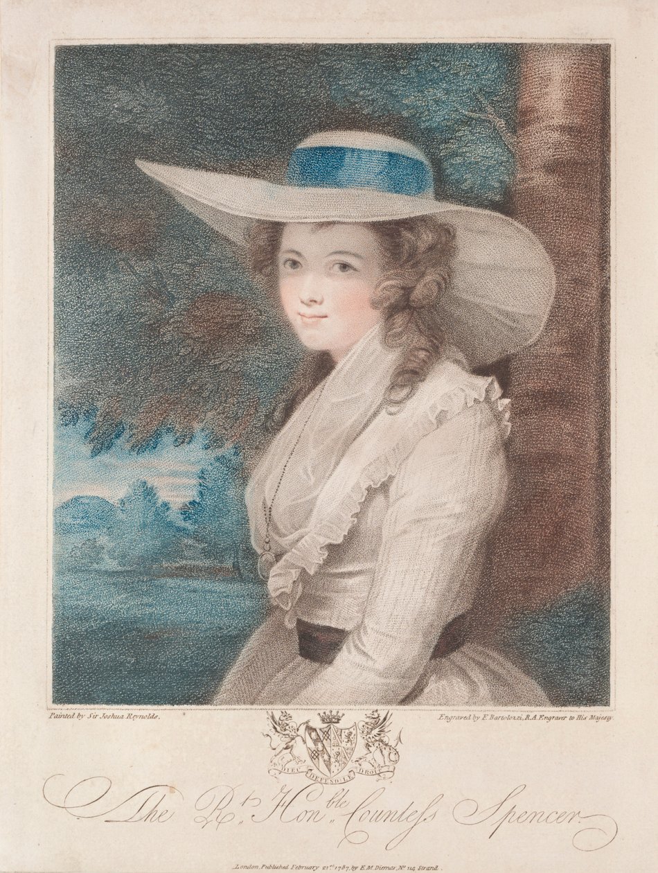 Hrabina Spencer, 1787. autorstwa Francesco Bartolozzi
