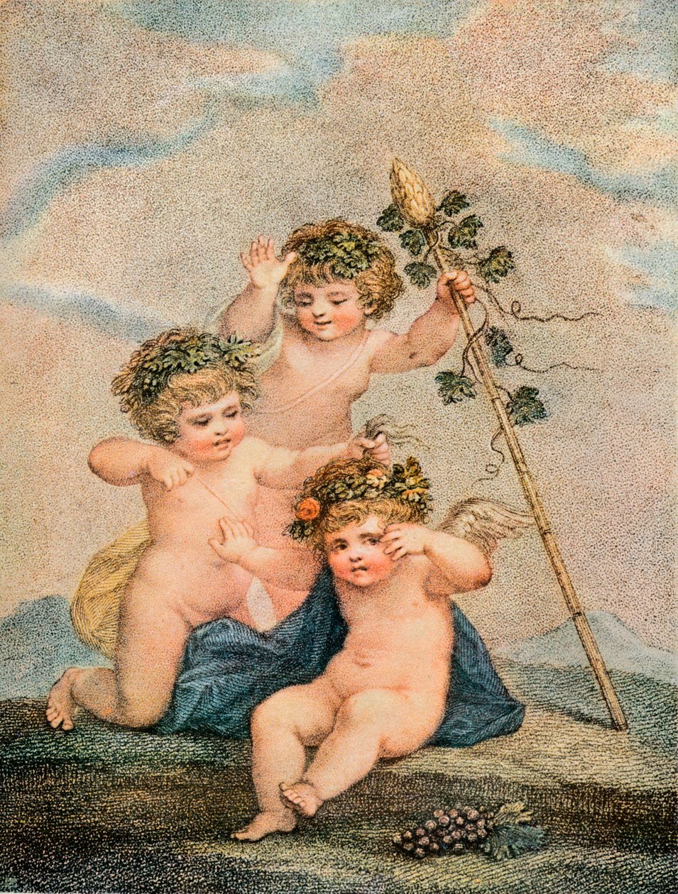 Amorki, XVIII w. autorstwa Francesco Bartolozzi
