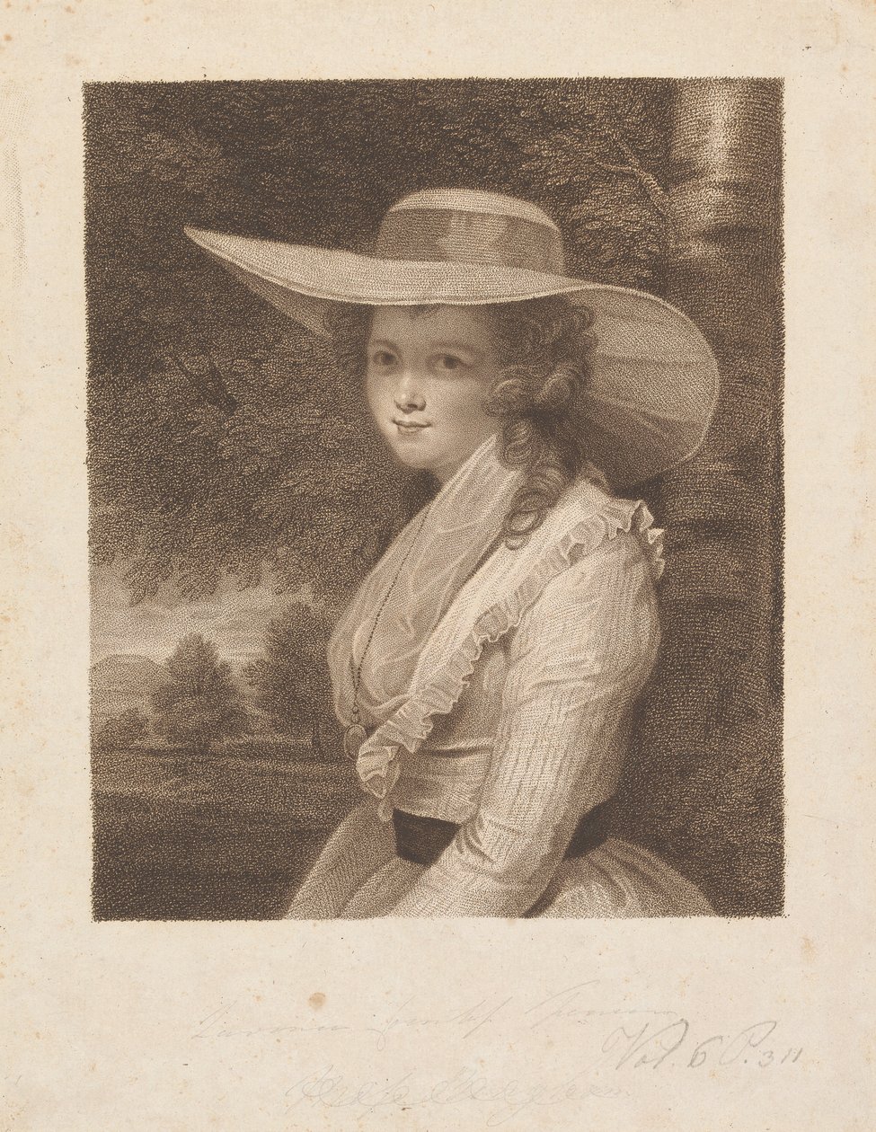 Lavinia Spencer (z domu Bingham), hrabina Spencer autorstwa Francesco Bartolozzi