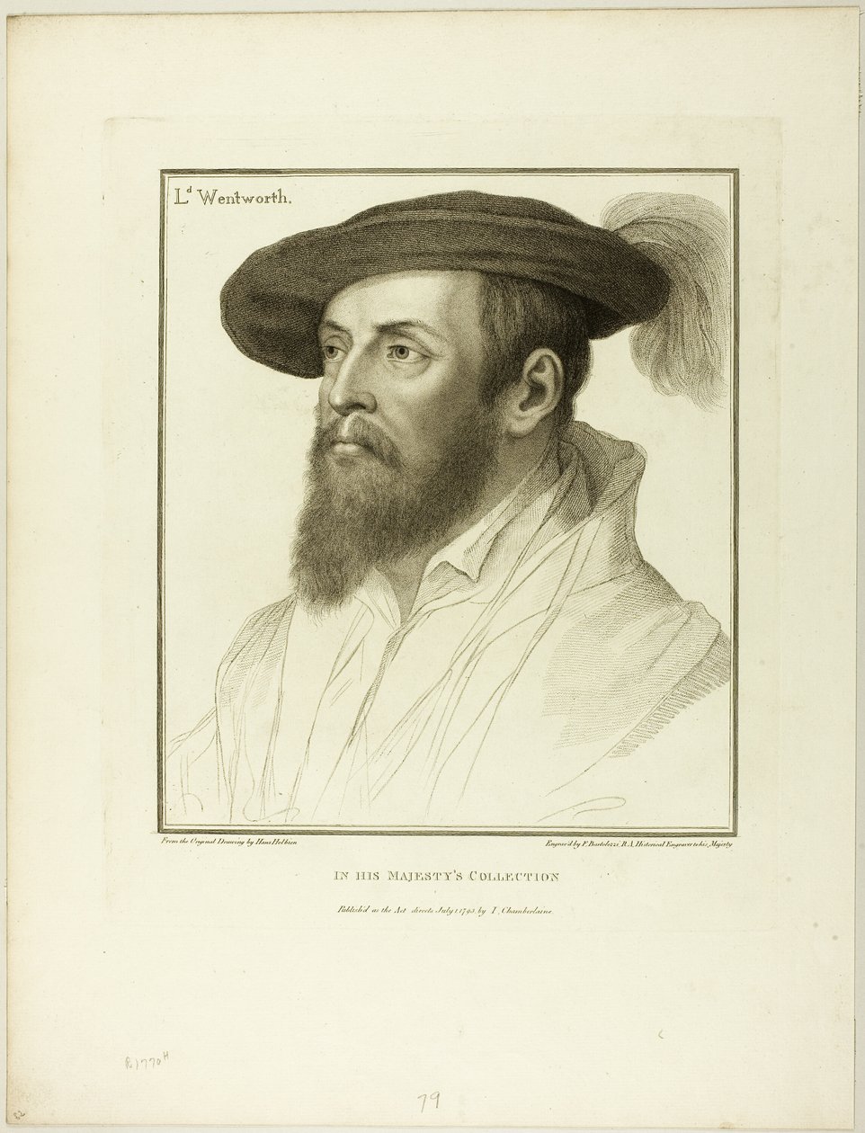 Lord Wentworth autorstwa Francesco Bartolozzi
