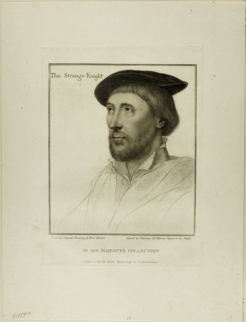 Sir Thomas Strange autorstwa Francesco Bartolozzi