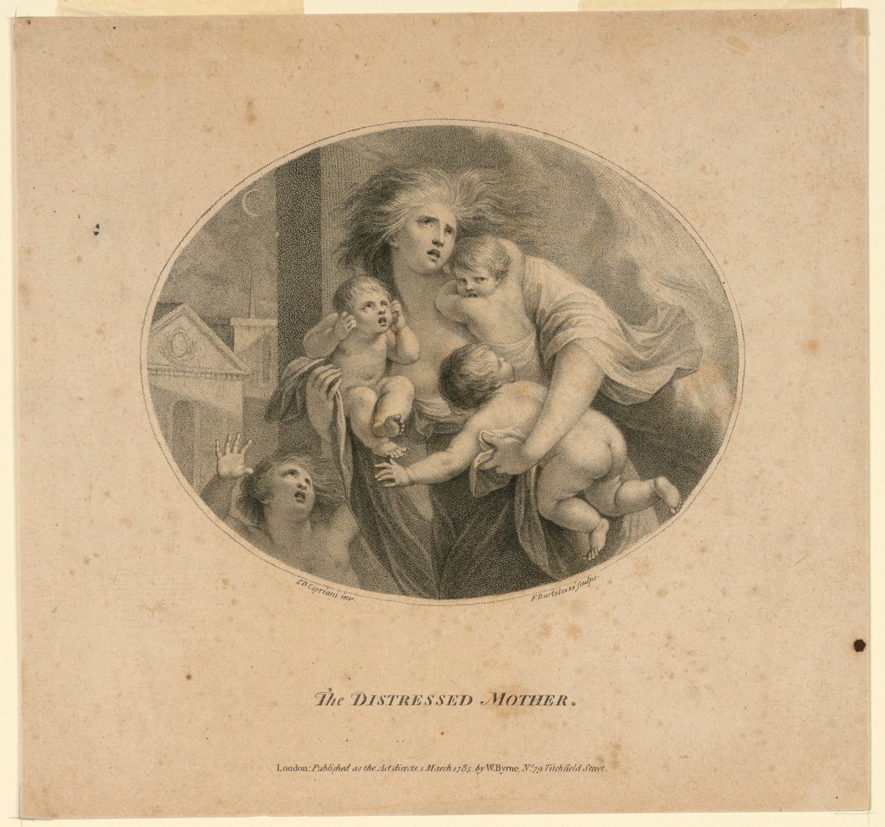 Zrozpaczona Matka autorstwa Francesco Bartolozzi