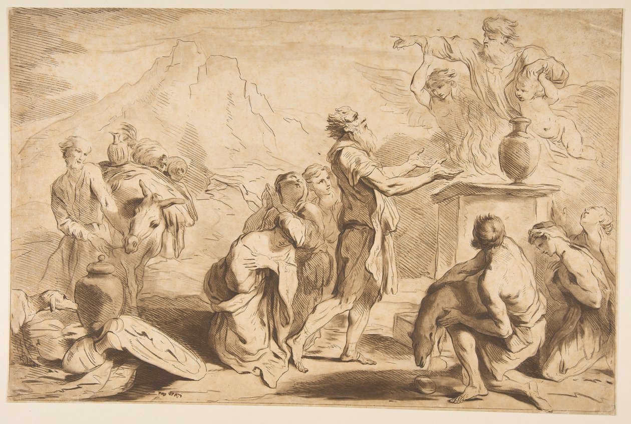 Ofiara Noego, 1765. autorstwa Francesco Bartolozzi