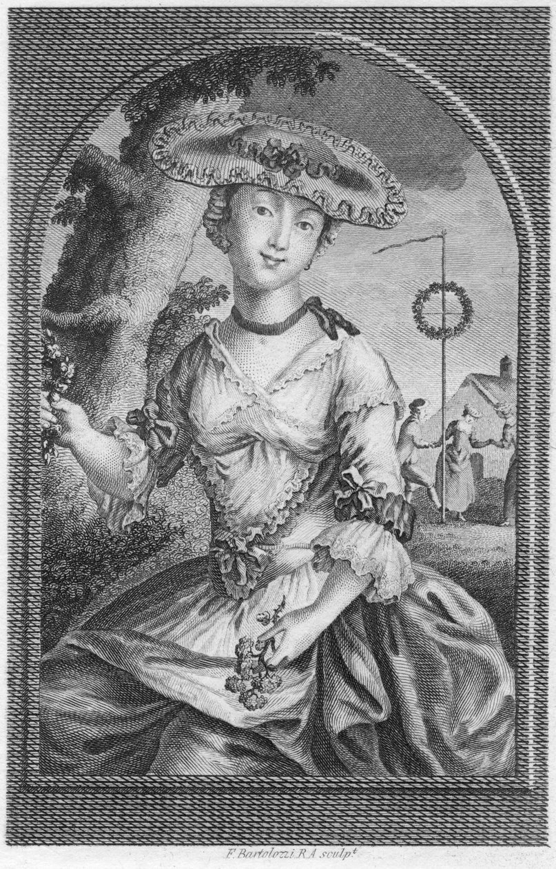 Młoda kobieta, ok. 1740-1810. autorstwa Francesco Bartolozzi
