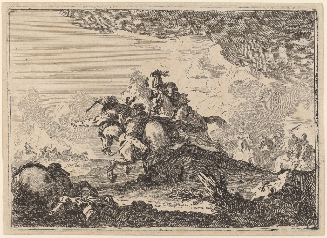 Bitwa kawalerii autorstwa Francesco Casanova