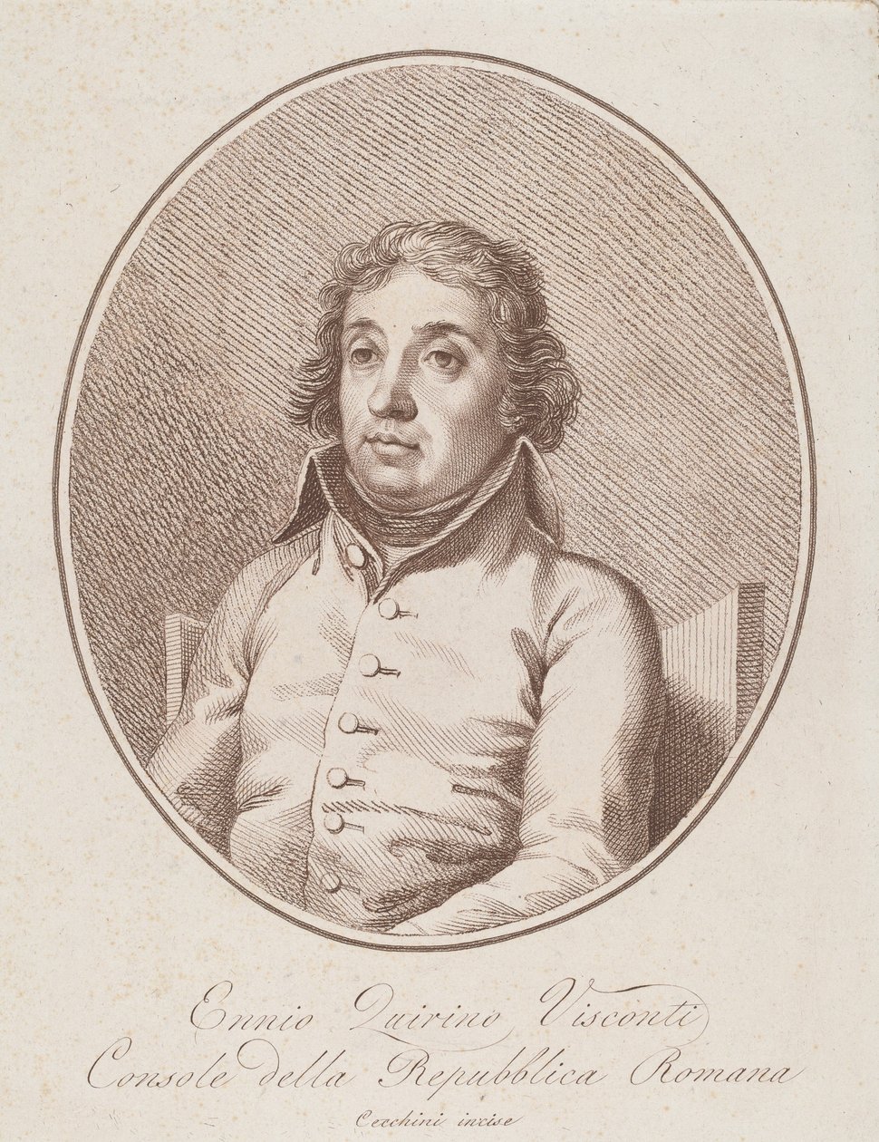 Ennio Quirino Visconti autorstwa Francesco Cecchini