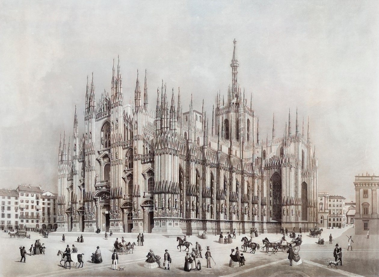 Duomo, czyli katedra, Mediolan, Włochy autorstwa Francesco Citterio