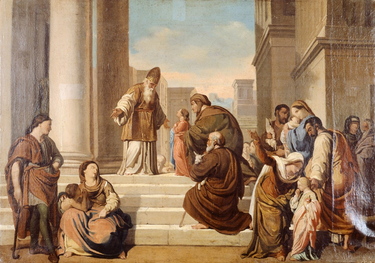 Prezentacja w świątyni — Francesco Coghetti (1804-1875). autorstwa Francesco Coghetti
