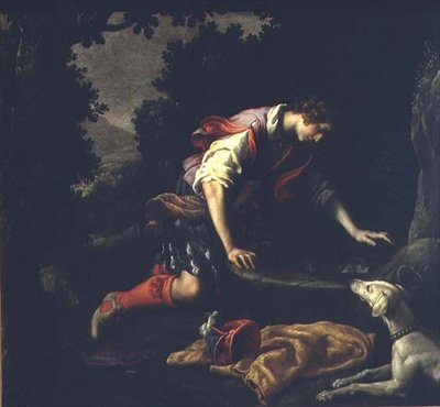 Narcyz przy fontannie autorstwa Francesco Curradi