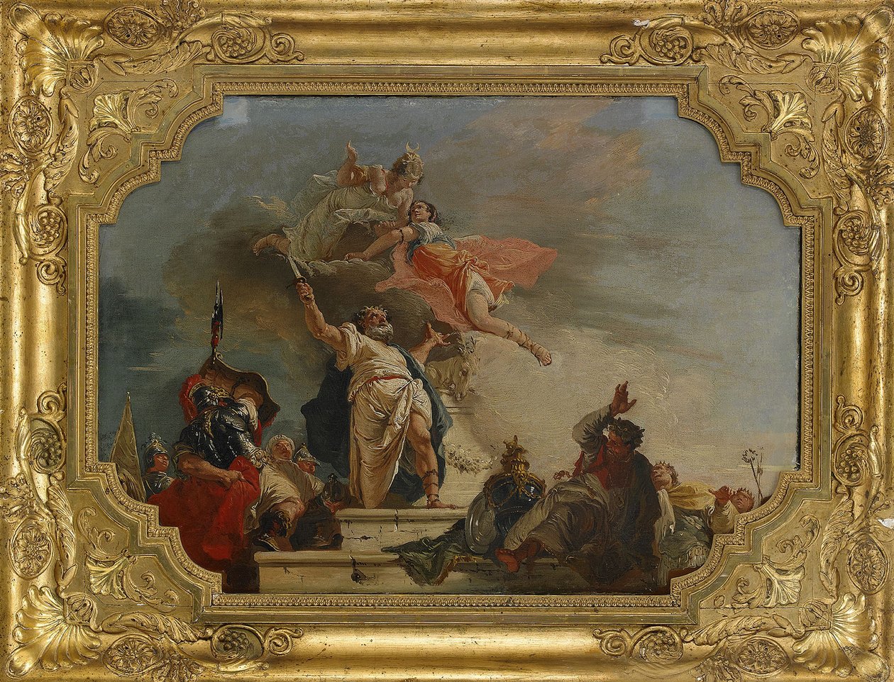 Ofiara Ifigenii, XVIII wiek autorstwa Francesco Fontebasso