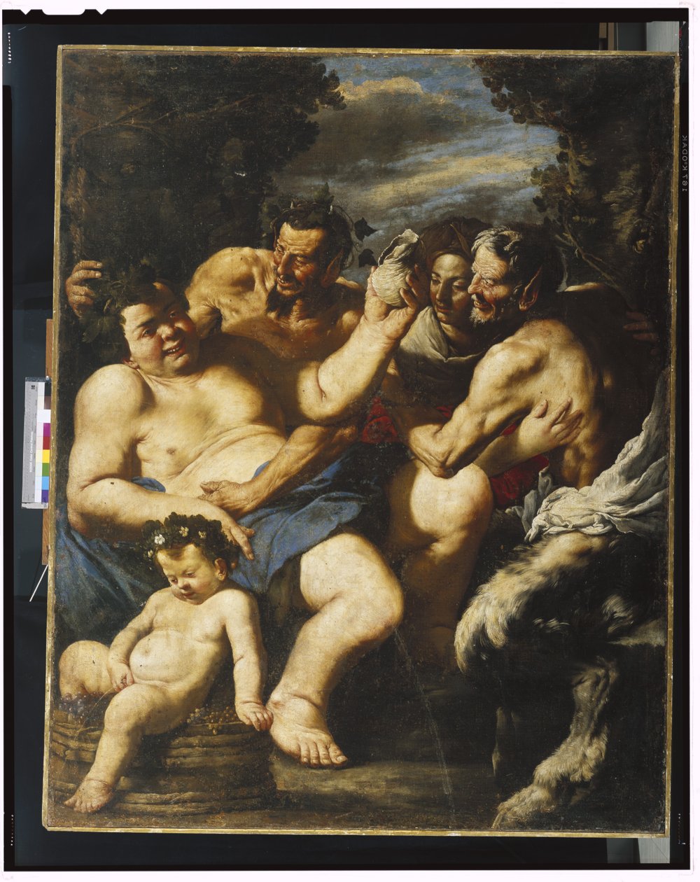 Pijany Silenus, ok. 1640 autorstwa Francesco Francanzano