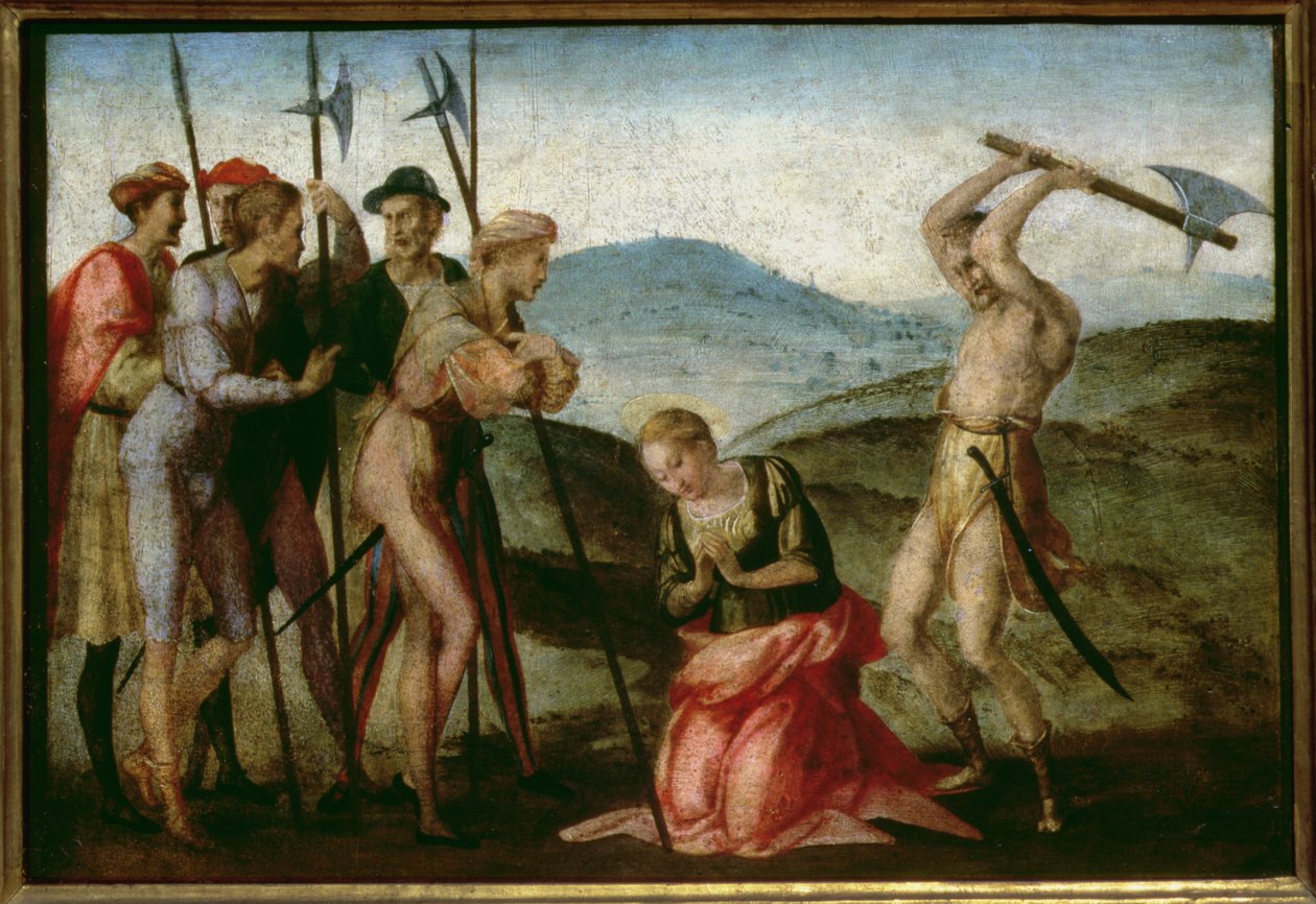 Męczeństwo świętej kobiety (panel) autorstwa Francesco Granacci